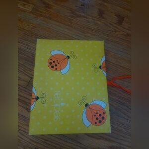 Vintage Recipes Book Lady Bug W/ Tie Ribbon  (A)